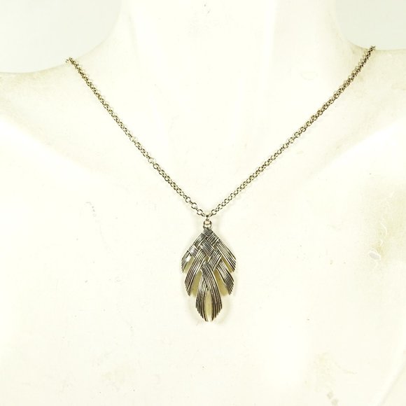 JOHN HARDY Bamboo Woven Collection Sterling Silver Pendant & Chain Necklace - Picture 7 of 8